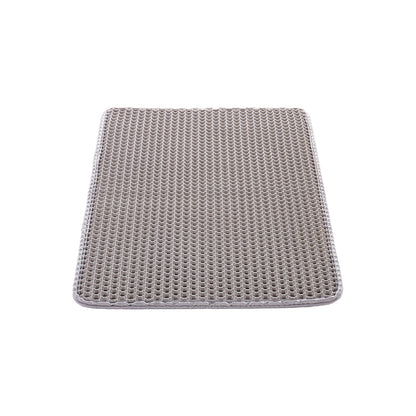 Cat Litter Trapping Mat 24 x 15 in Double Layer Honeycomb Non-Slip & Urine-Proof