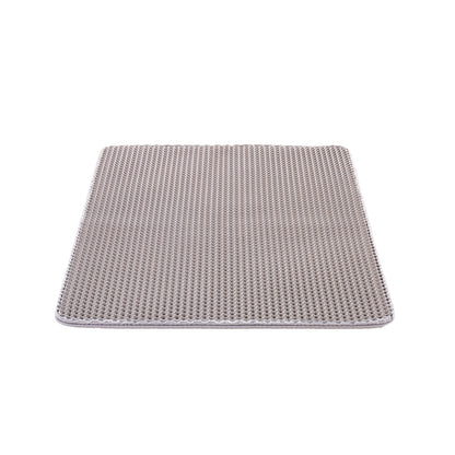 Cat Litter Trapping Mat 30 x 24 in Double Layer Honeycomb Non-Slip & Urine-Proof