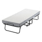 31 in x 75 in Folding Bed with 5 in Mattress, Twin Size, Grey, for Adults, Guest