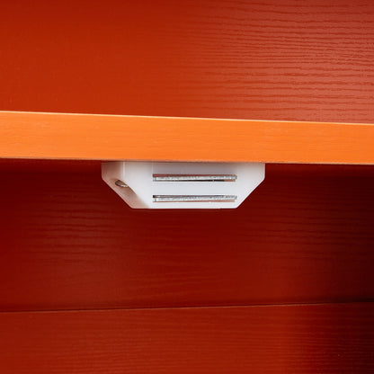 Small Red Green Cat Litter Box Cabinet - Hidden Furniture