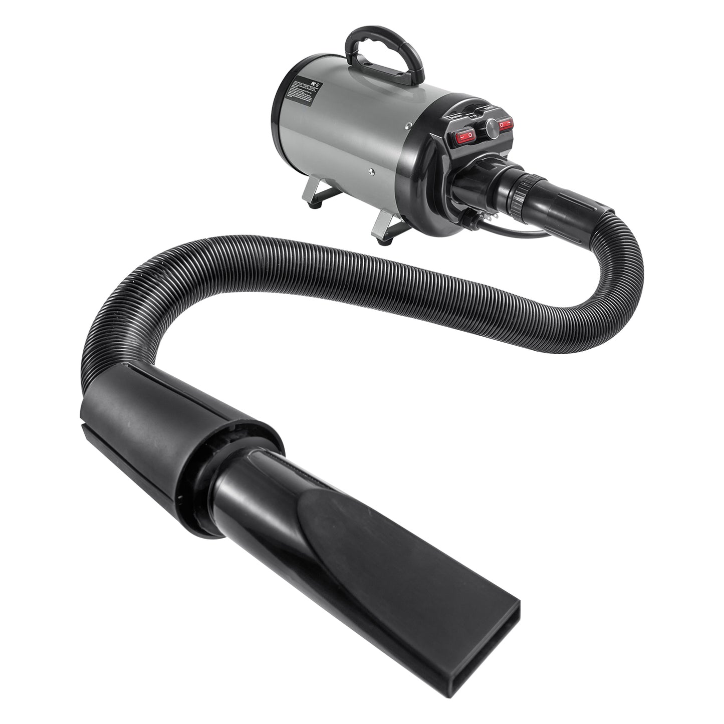 Grey+Black Iron Dog Dryer - 2800W Pet Grooming Machine