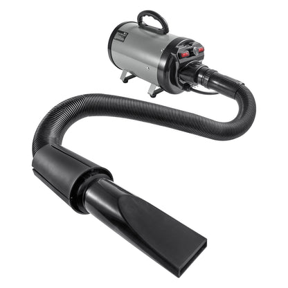 Grey+Black Iron Dog Dryer - 2800W Pet Grooming Machine