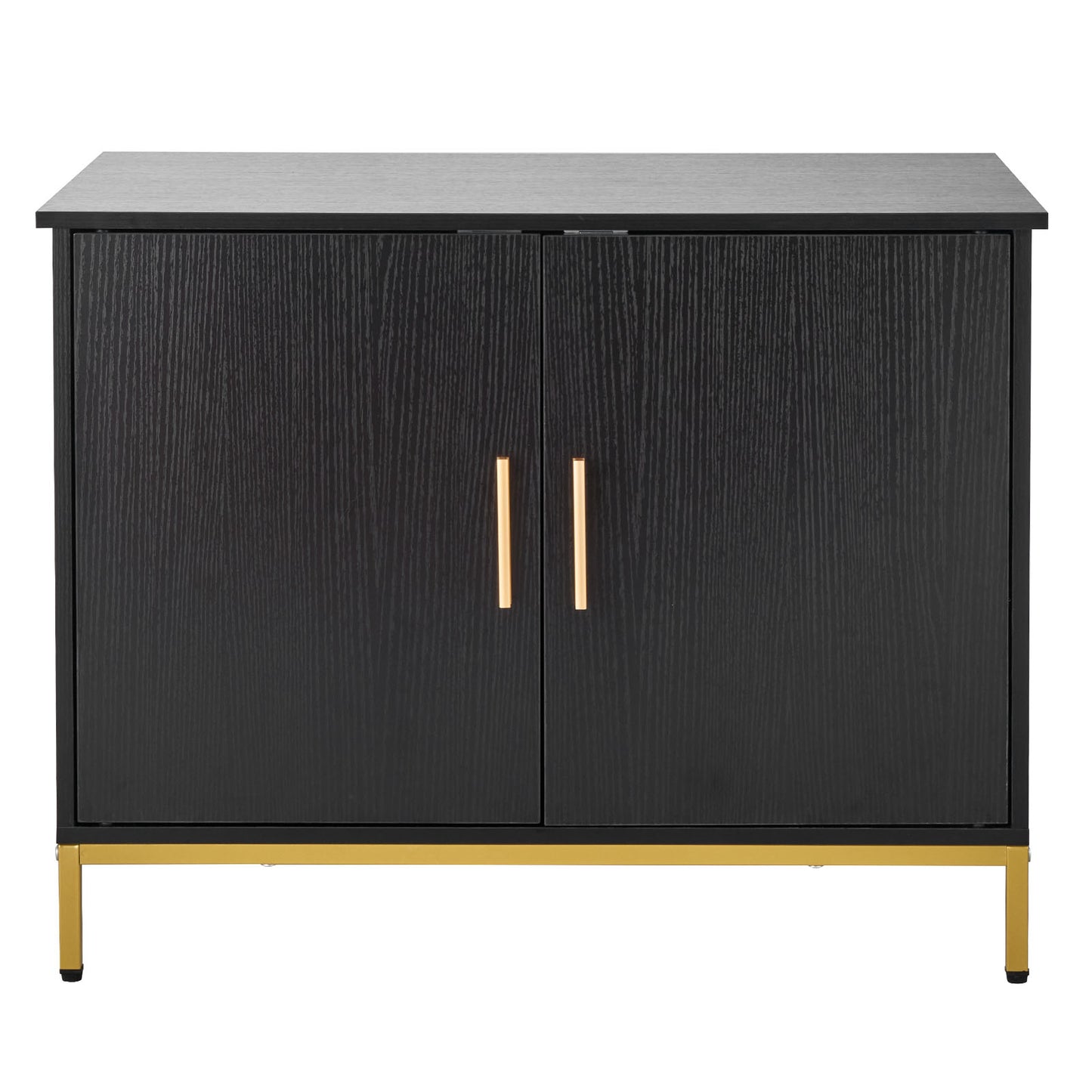 Black Metal Cat Litter Box Cabinet - 27.6" Bedroom Furniture