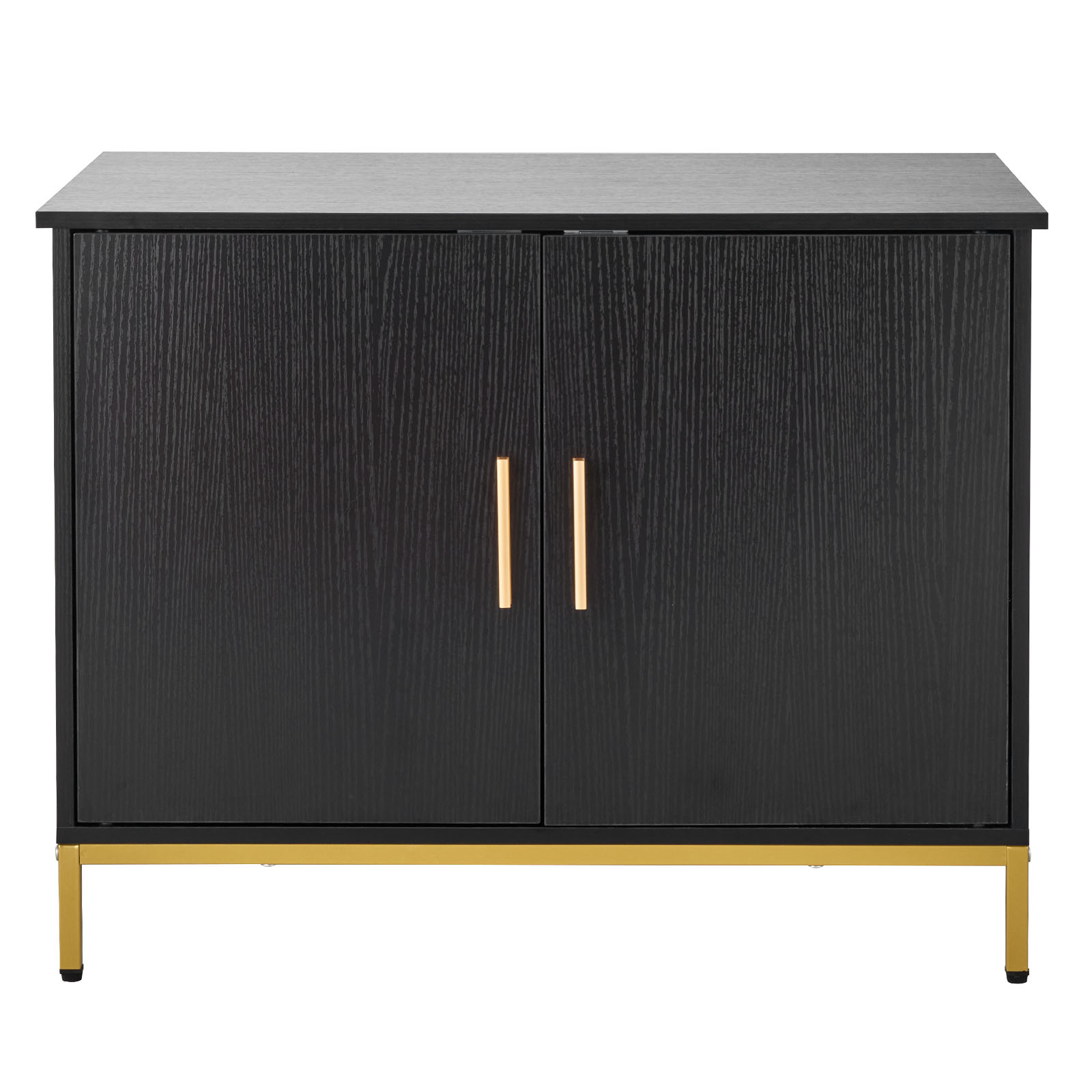 Black Metal Cat Litter Box Cabinet - 27.6" Bedroom Furniture