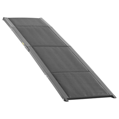 Dog Ramp for Cars, 71" L x 20" W, Folding Pet Ramps for Medium & Large Dogs up to 250lbs, Pet Stair Ramp with Non-Slip Oxford Fabric Surface, Portable Outdoor Dog Car Ramps for SUV & Truck