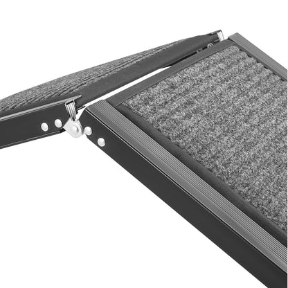 Folding Dog Ramp for Cars - 71" Aluminum Pet Stairs