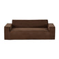 3-Seater Sofa in a Box, 83-Inch No Assembly Corduroy Couch with Memory Foam, Deep Seats for Living Room, Apartment, or Office, Brown