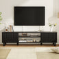 Modern TV Stand for Up to 70'' TVs, Large Media Console with Storage & Open Shelves, Stylish Entertainment Center for Living Room
