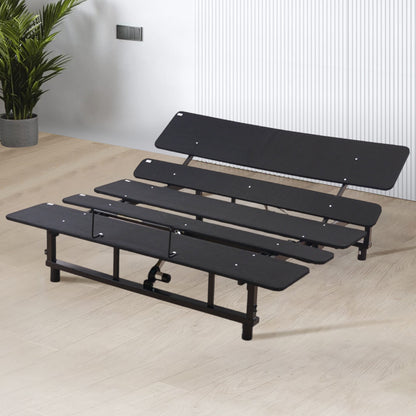 Adjustable Bed Base Frame Queen Bed Frame with Head and Foot Incline Wireless Remote Zero Gravity Quiet Motor Black Queen