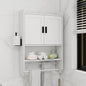 Bathroom Wall Cabinet with Doors,Adjustable Shelf,Towel Bar and Paper Holder, Over The Toilet Storage Cabinet, Medicine Cabinet for Bathroom-White