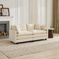 Cloud Sofa LoveSeat (Ottoman is not included), Modern Sectional Couch, for Living Room Bedroom and Apartment, Comfy Double Layer Upholstered Seat Cushion, Breathable Chenille Fabric, Beige,SW5012BG