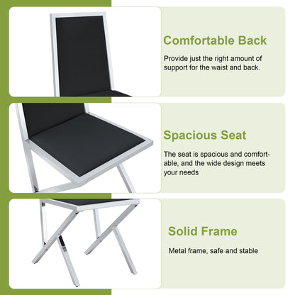 Modern Dining Table Set - 10 Seats, Glass & Metal