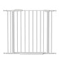 29"-40.5" Pet Gate for Stairs, 30" Tall, Auto Close Safety Dog Gate, Pressure Mounted Easy Walk Through Pet Gate for Doorways, Durable Stair Gate, 30" Tall, White