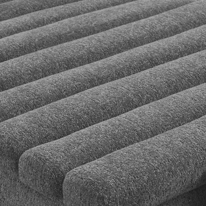 Dark Grey Modular Sofa Single Seat - Foam Comfort for Living Room