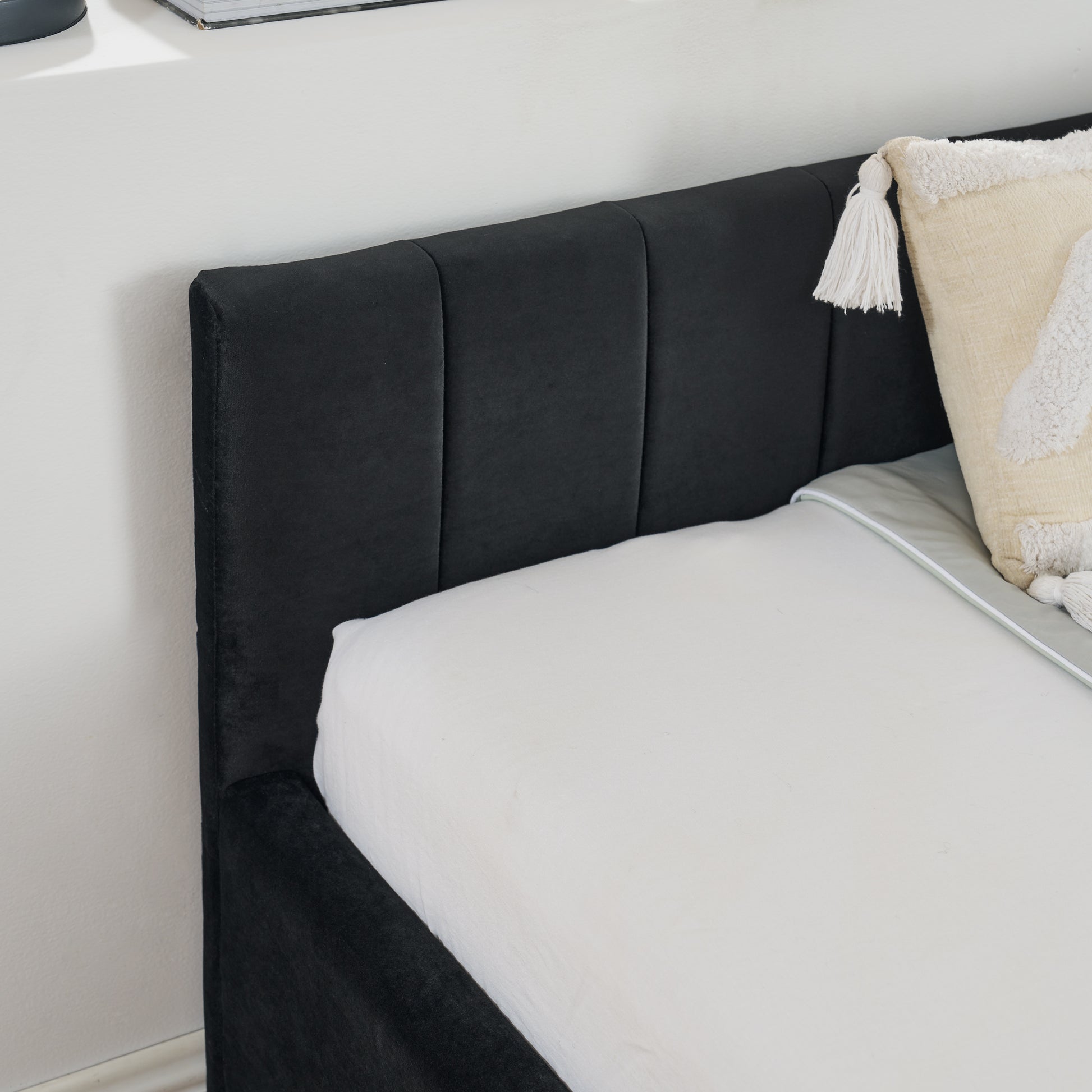 Full Size Velvet Sofa Bed Frame - Storage & Comfort