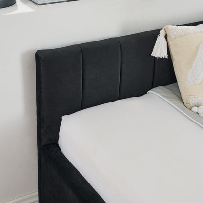 Full Size Velvet Sofa Bed Frame - Storage & Comfort