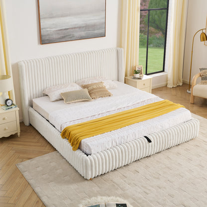 Beige Fabric Daybed with Storage - Bedroom Furniture