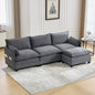UNITED WE WIN  Oversized Modular Sectional Sofa with Movable Ottoman, 102 Inch 4 Seat Modern Corduroy Sofa Set, Convertible L Shaped Couch for Living Room and Office