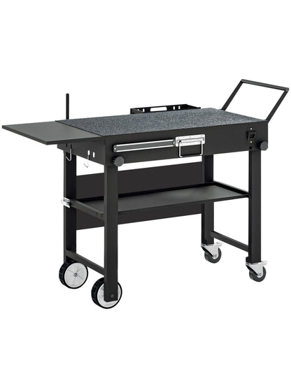 Outdoor Grill Cart Foldable Grill Table
