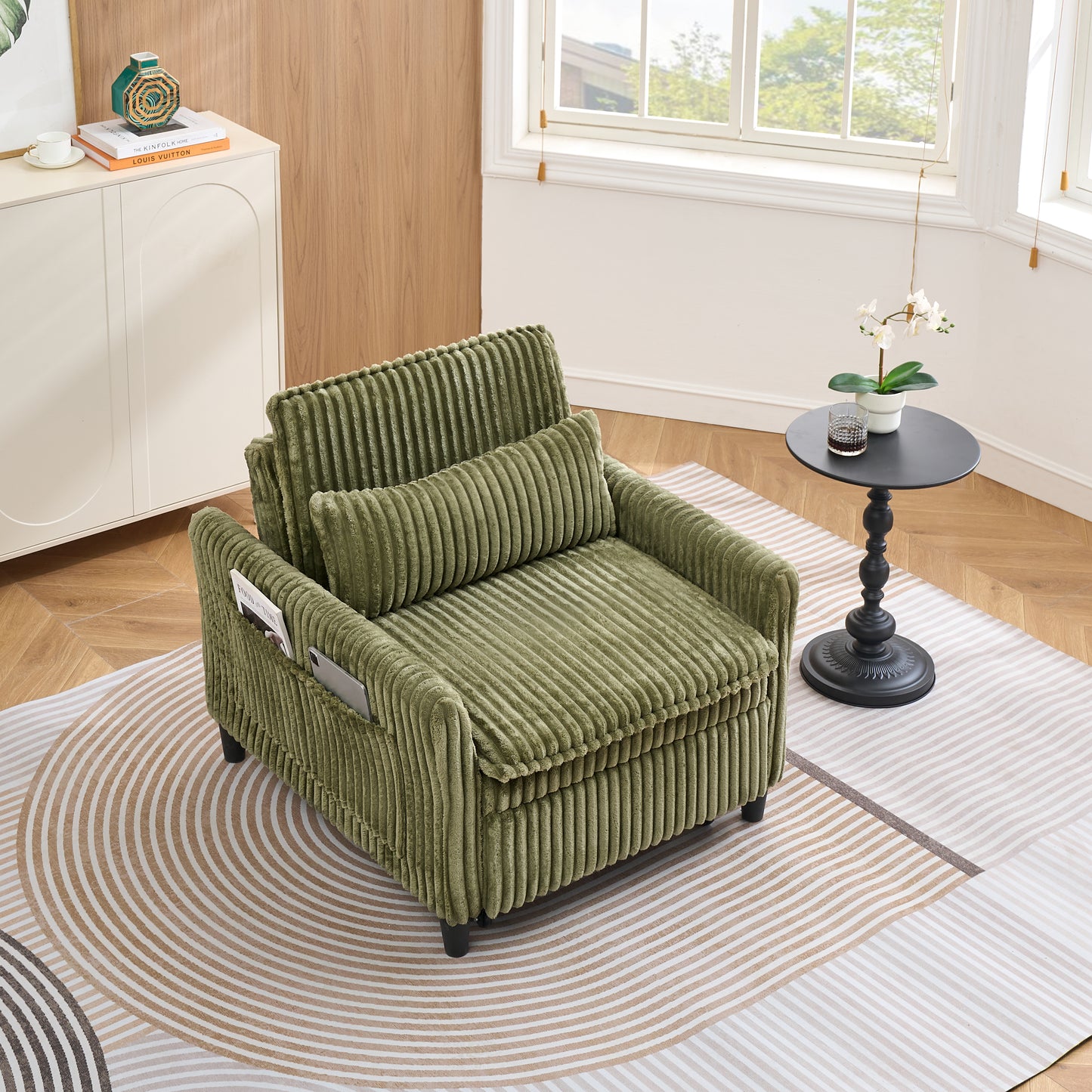 comfortable chair for Small apartment Bedroom space Balcony Small sofa bed Lazy Small sofa with a pillo