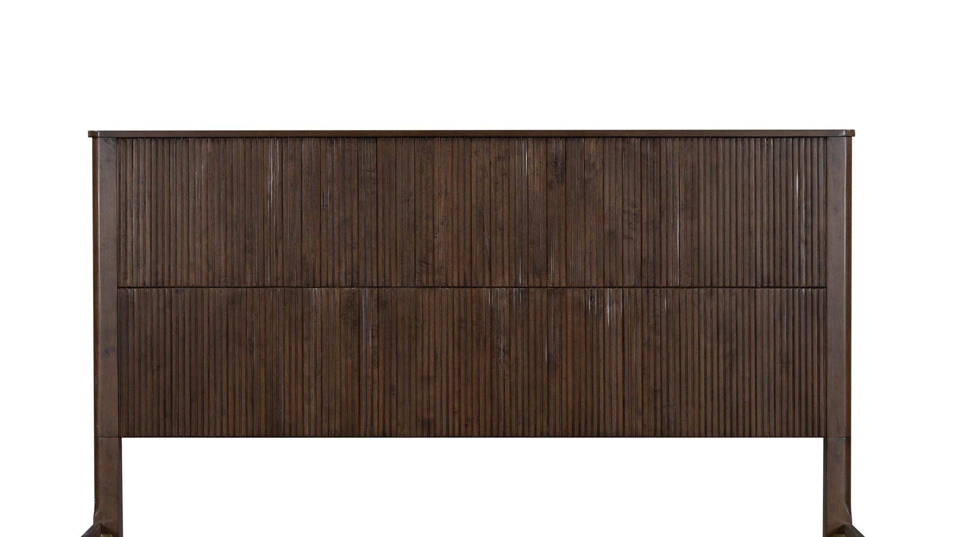 King Size Solid Wood Bed Accessories Package, Including part 1, part 9, and part 8.Walnut
