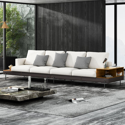 Luxury sofa/Fabric sofain Living Room Left and Right Interchangeable/four seat sofa/off-white