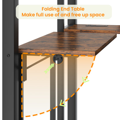 Twin Size Steel Bunk Bed with Charging Station & RGB Lights for Bedroom