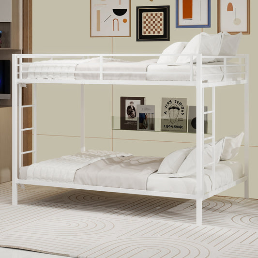 Queen Size Iron Bunk Bed - Space Saving Design for Bedroom