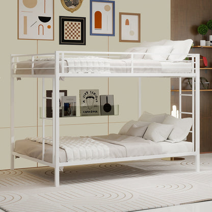 Queen Size Iron Bunk Bed - Space Saving Design for Bedroom