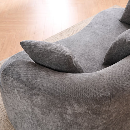Gray Foam Sofa Bed - 3 Seat Convertible Sofa for Living Room