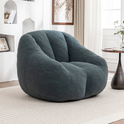 Bean Bag Chair with Filler, Bean Bag Sofa with Tufted Soft Stuffed Filling, Fluffy and Lazy Sofa, Comfy Cozy BeanBag Chairs with Memory Foam for Dorm, Apartment, Living Room