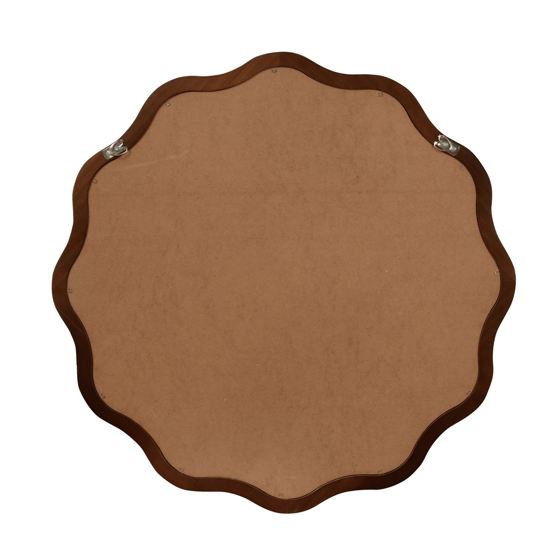 36 Inch Black Walnut Wood Mirror - French Style Wall Decor