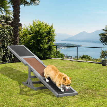 Gray Wooden Dog Agility Seesaw - For Small to Large Dogs