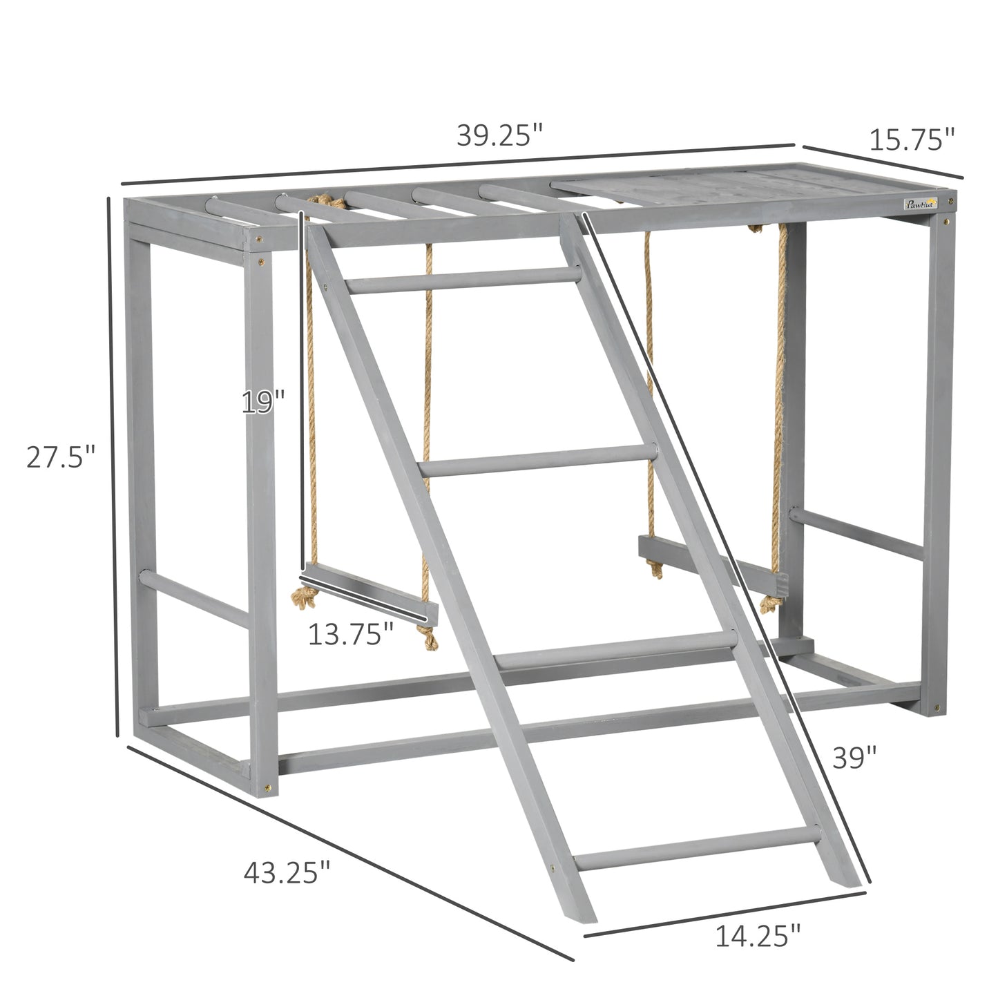 Solid Wood Chicken Coop Accessories with Swings and Perches for Multiple Birds