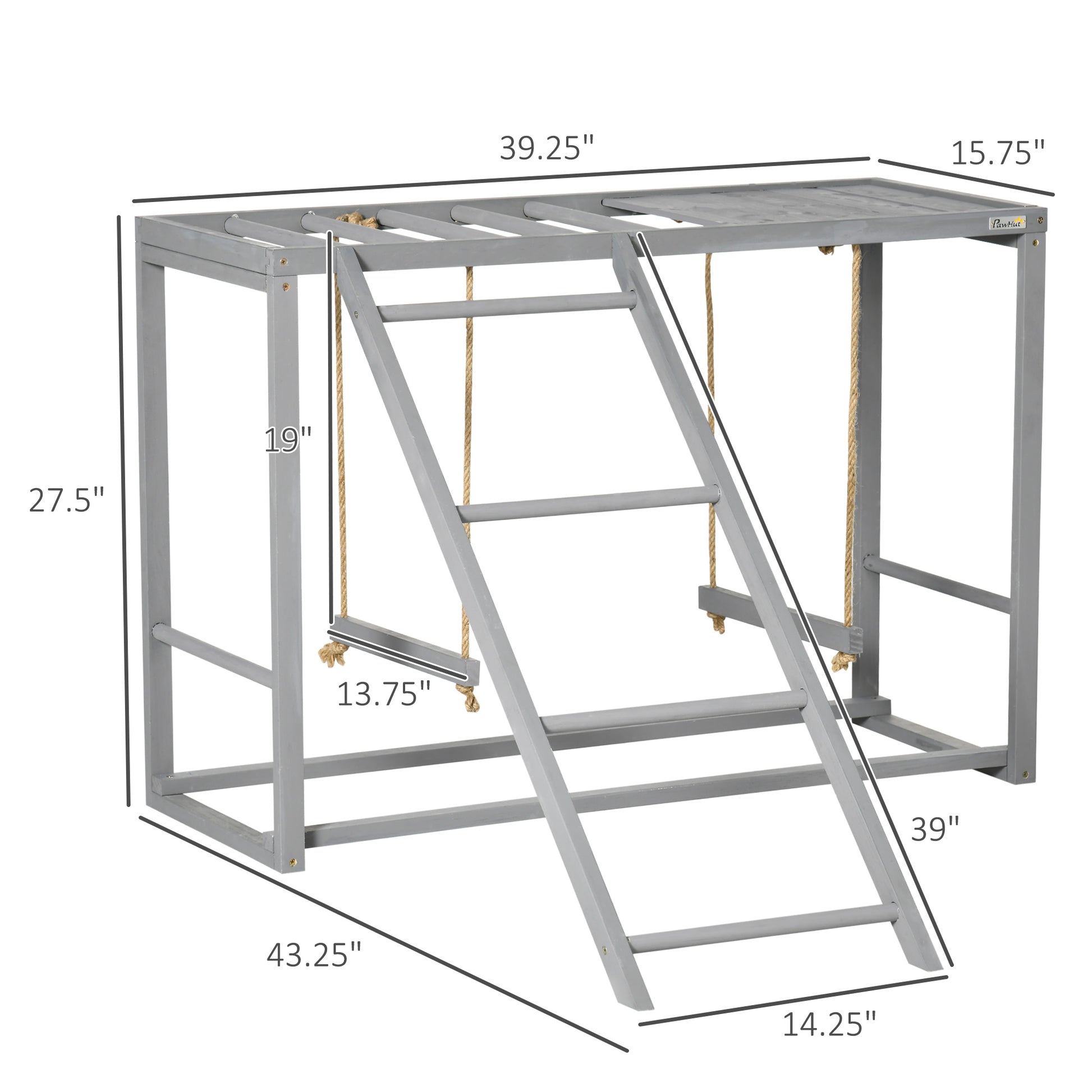 Solid Wood Chicken Coop Accessories with Swings and Perches for Multiple Birds