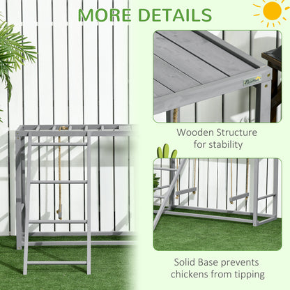 Solid Wood Chicken Coop Accessories with Swings and Perches for Multiple Birds