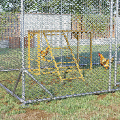 Natural Wood Chicken Coop Toy for Chickens - 3-4 Birds