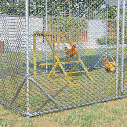 Yellow Chicken Swing Play Center for Two Hens
