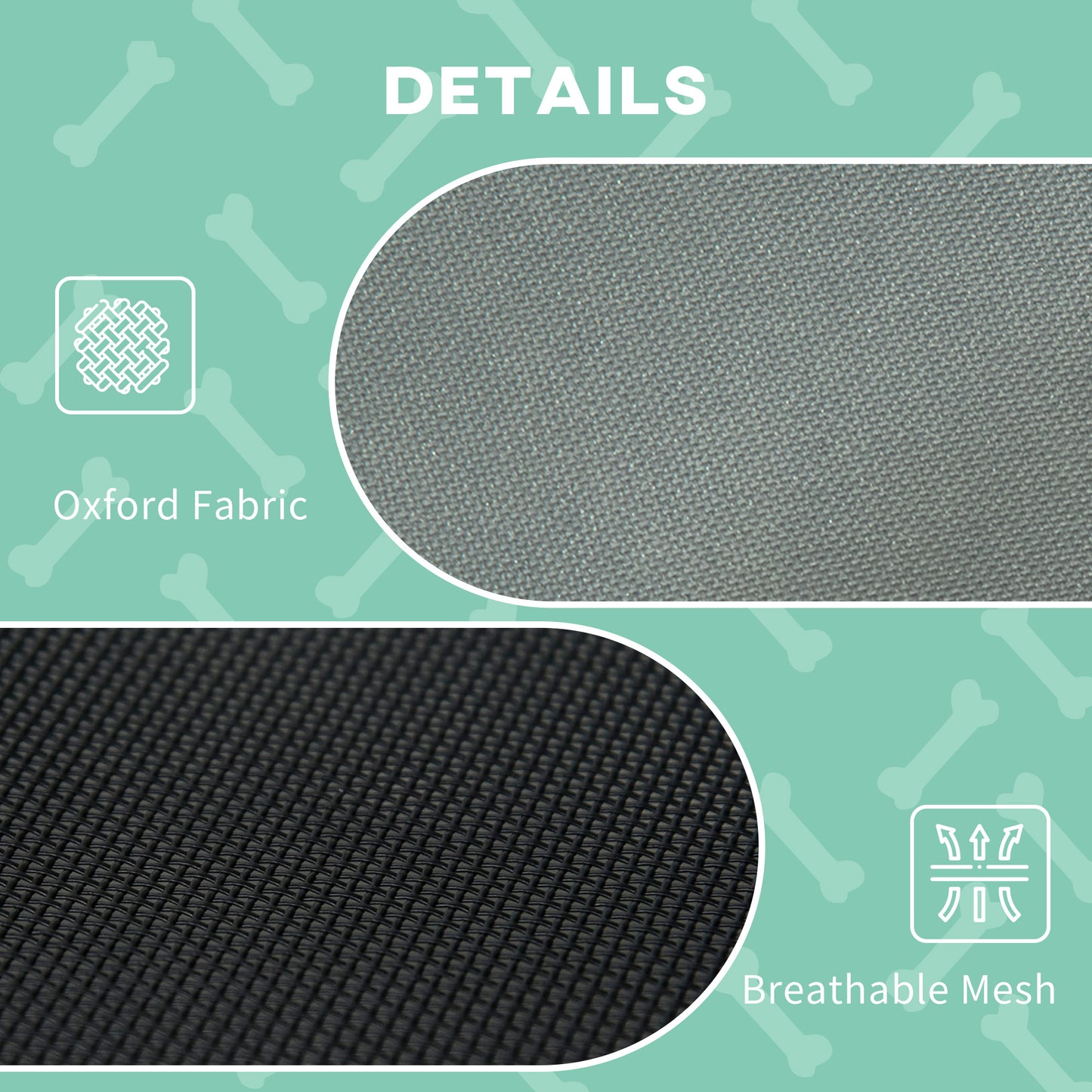 Gray Metal Elevated Dog Cot - 30 Inch Bed