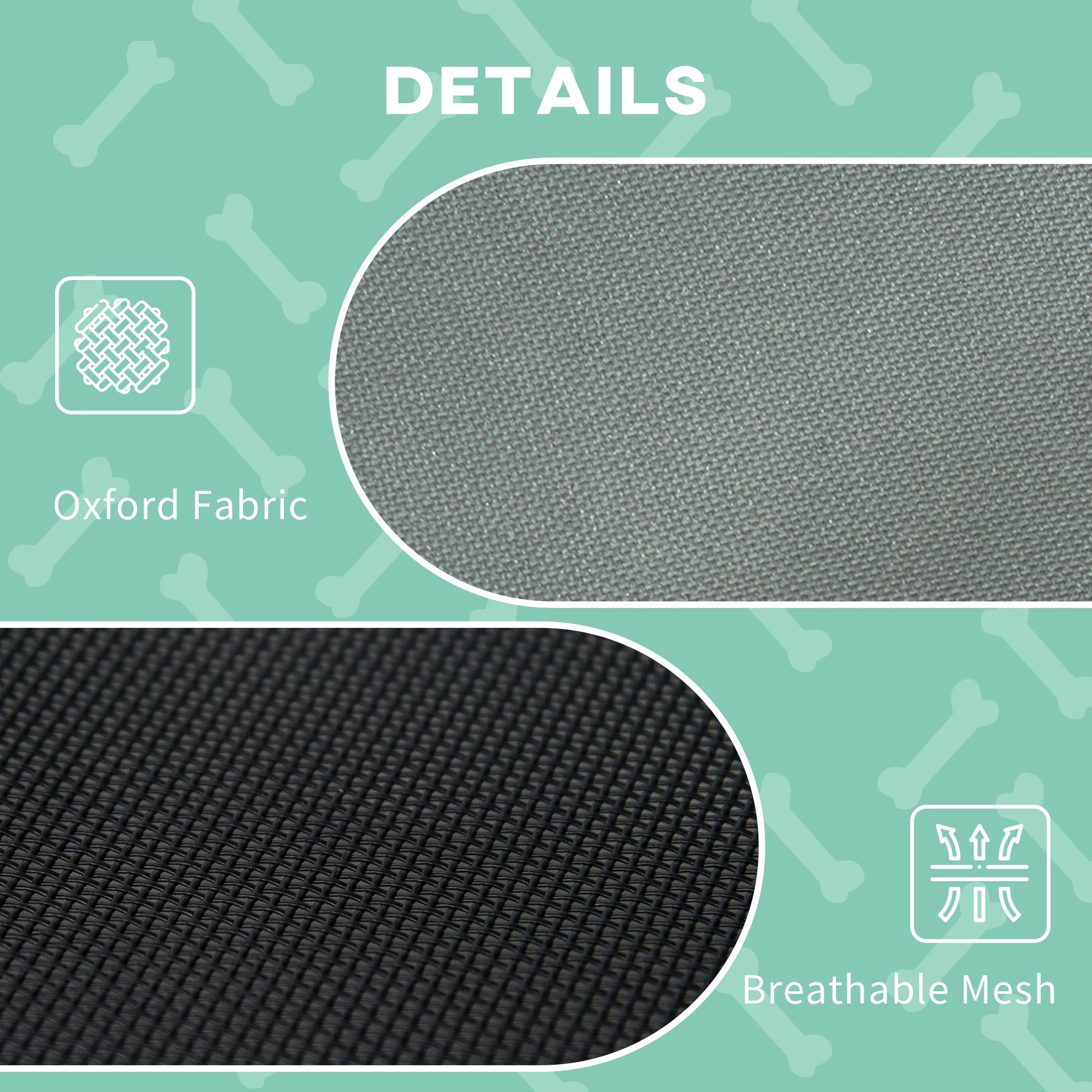 36 Inch Gray Metal Elevated Dog Cot Bed