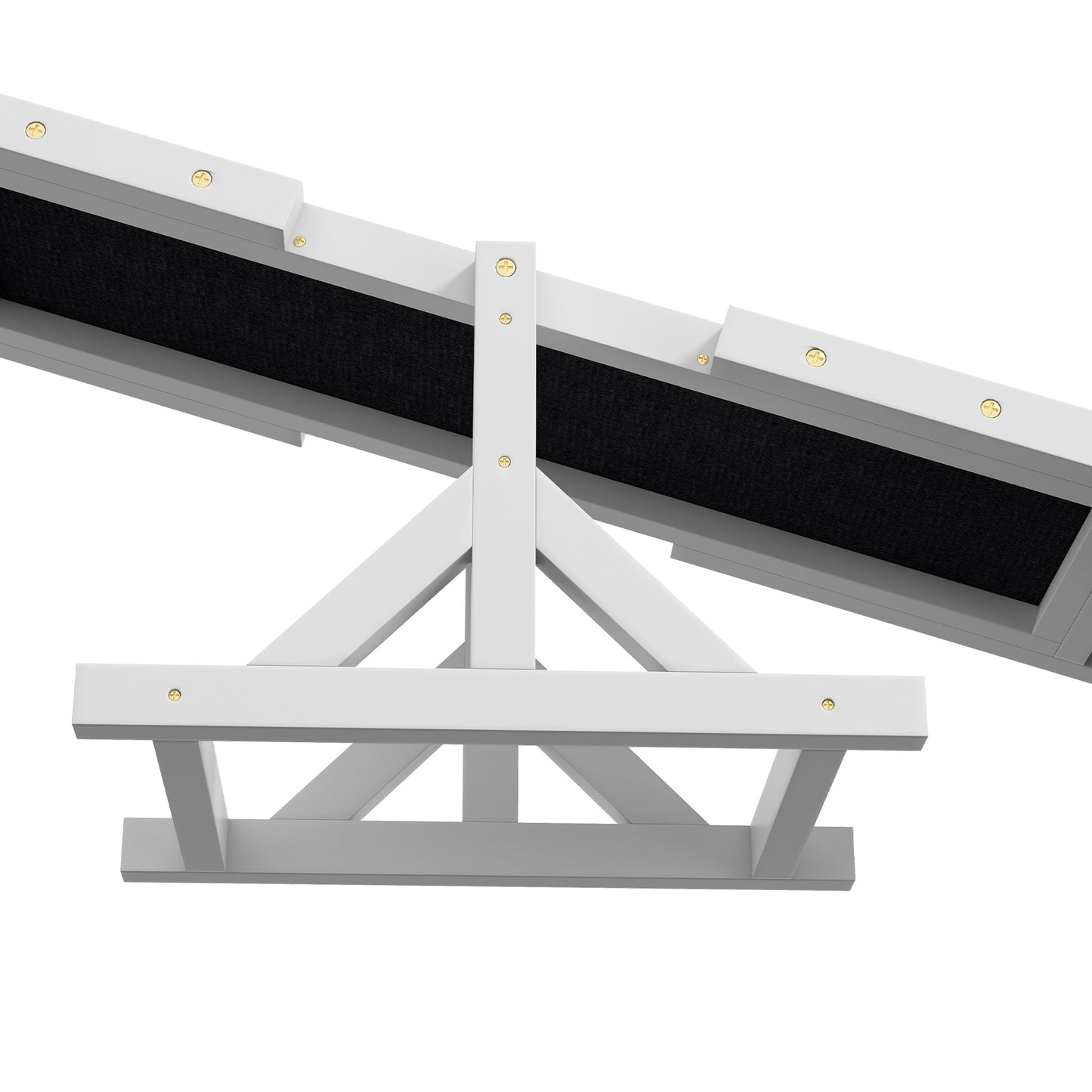 Wooden Dog Agility Seesaw - White - 71" L