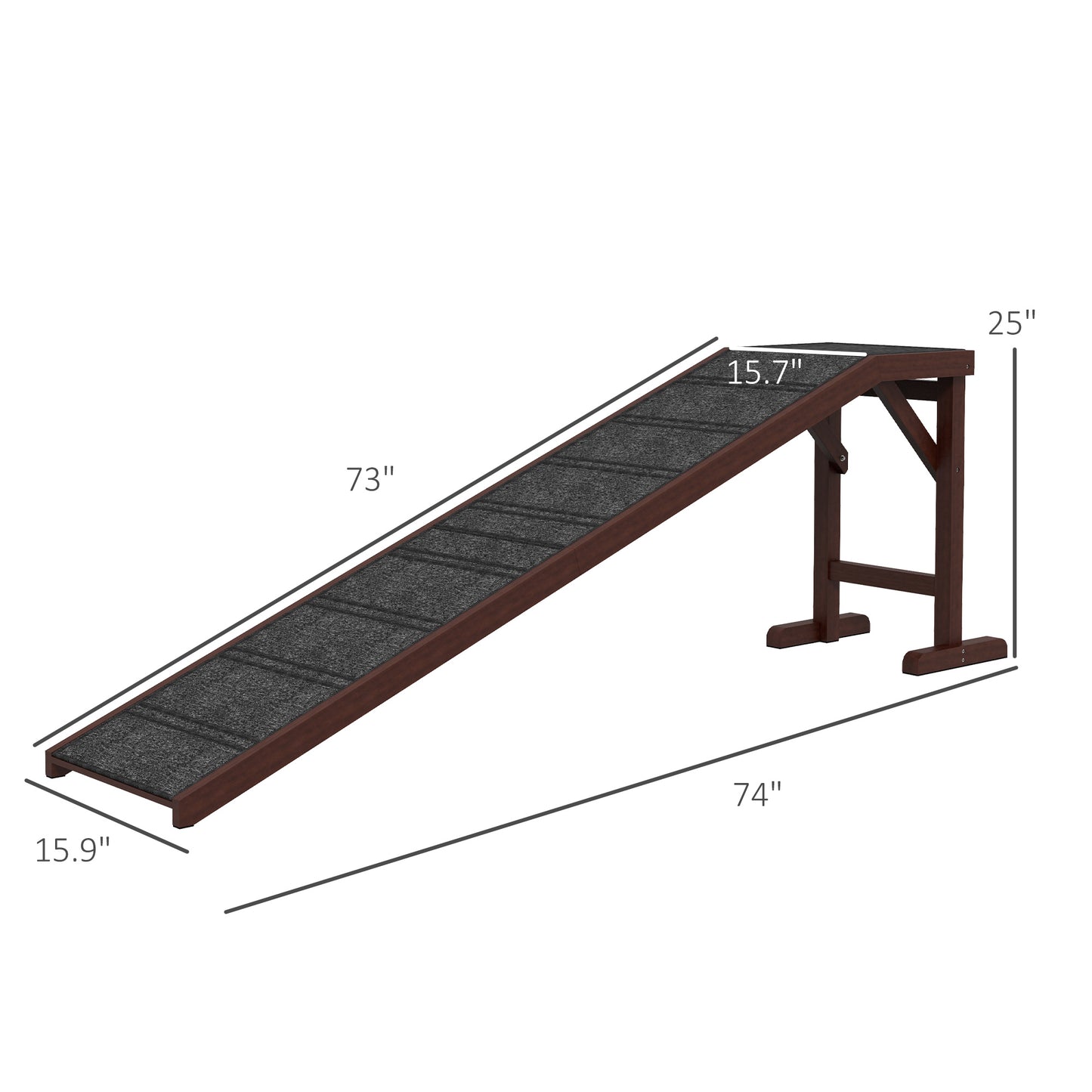 PawHut Dog Ramp - Easy Access for Seniors & Pets
