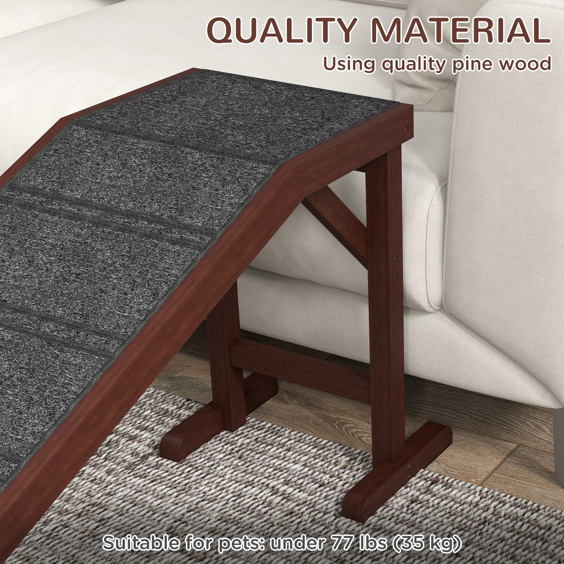 PawHut Dog Ramp - Easy Access for Seniors & Pets