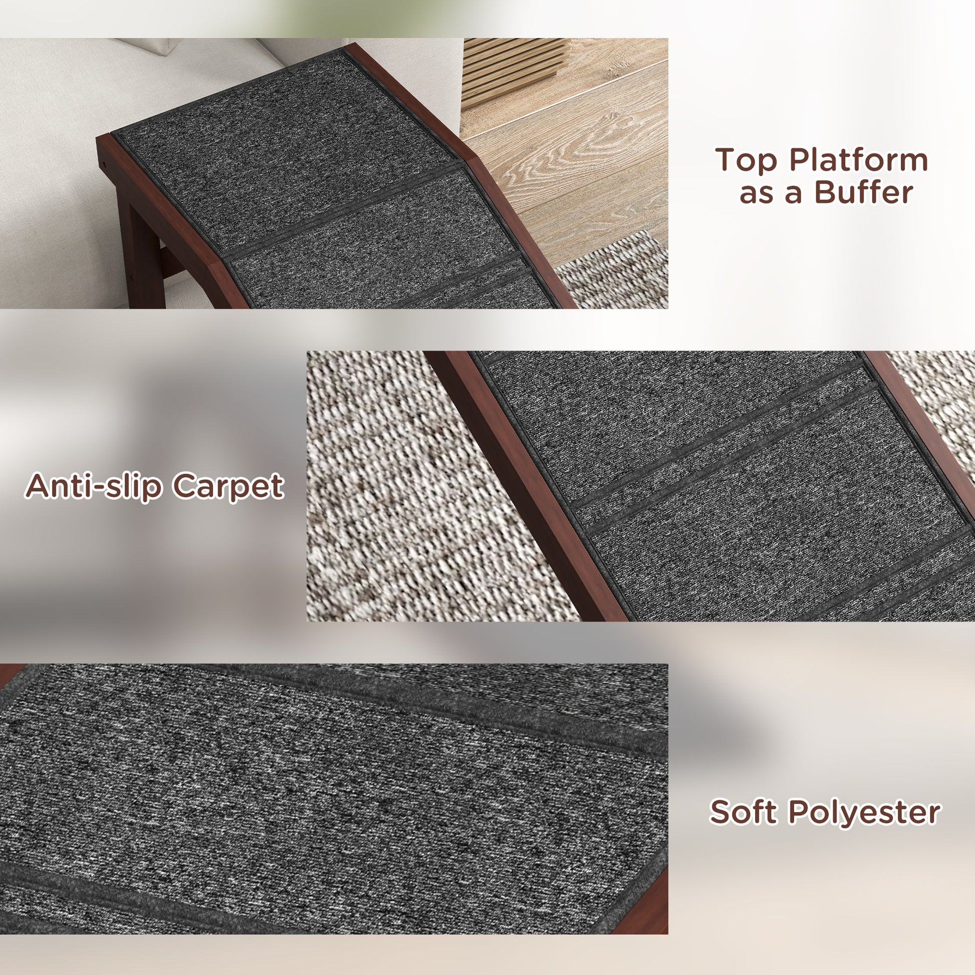 PawHut Dog Ramp - Easy Access for Seniors & Pets