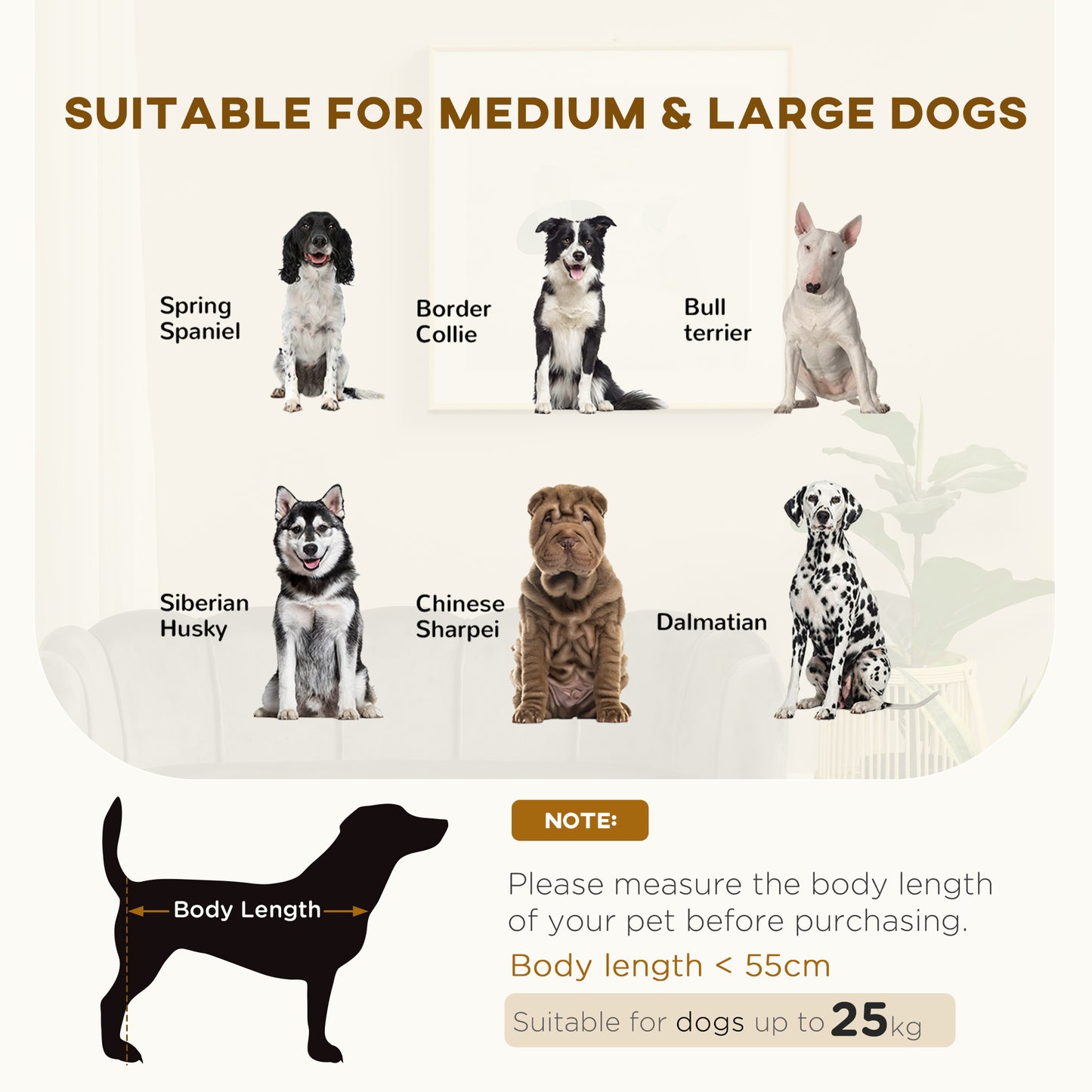 Grey Velvet Large Dog Couch - Stylish & Comfortable Pet Bed