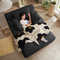 Oversized Chaise Lounge Chair Indoor, Corduroy Upholstered Modern Sofa Couch,No Assembly Required,Comfy Sleeper Sofa for Living Room,Office
