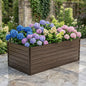 74.6"x35.4"x25" Raised Garden Bed Kit, Metal Elevated Planter Box, Open Drainage Base, 4 Reinforcing Rods, Rustproof Steel with Safety Edging – Easy Assembly for Vegetables, Flowers, Herbs