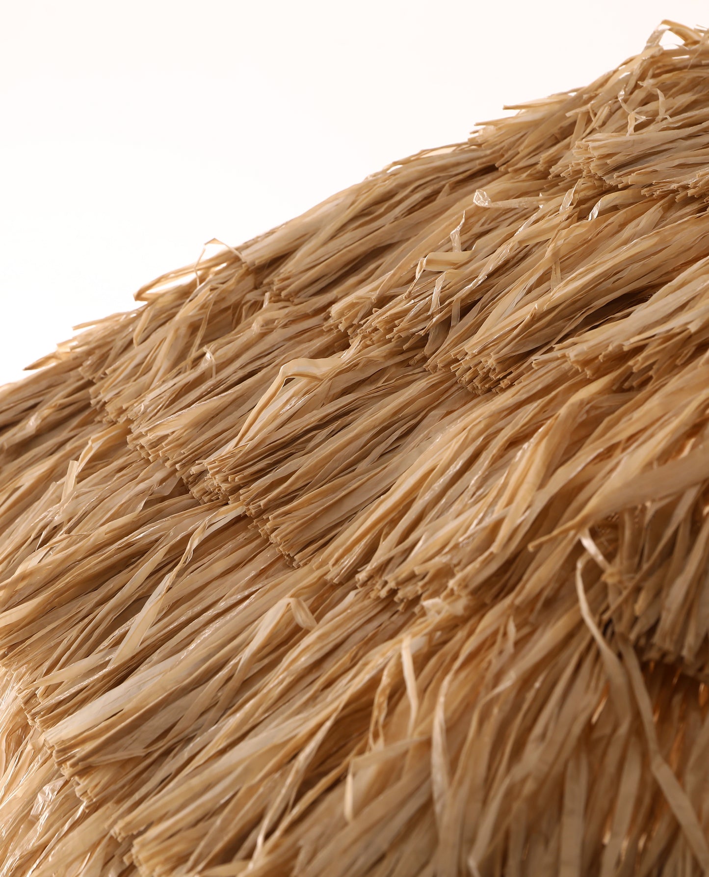 8ft Brown Thatch Tiki Umbrella for Poolside Garden Patio Shade