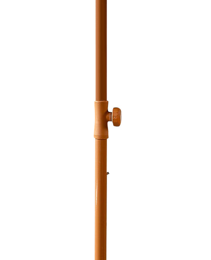 8ft Brown Thatch Tiki Umbrella for Poolside Garden Patio Shade