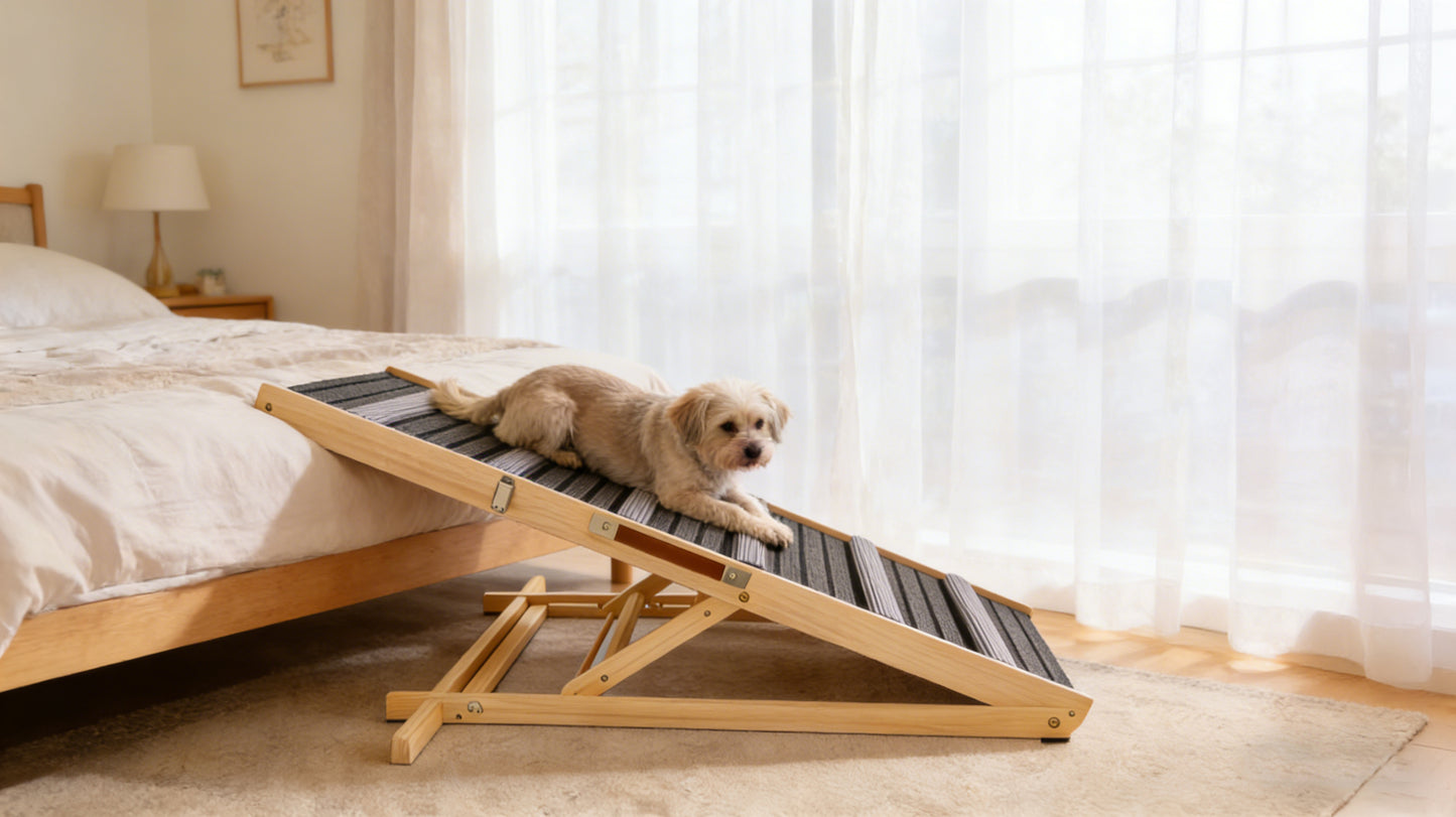 Small Dog Ramp for Sofa - 6 Adjustable Heights
